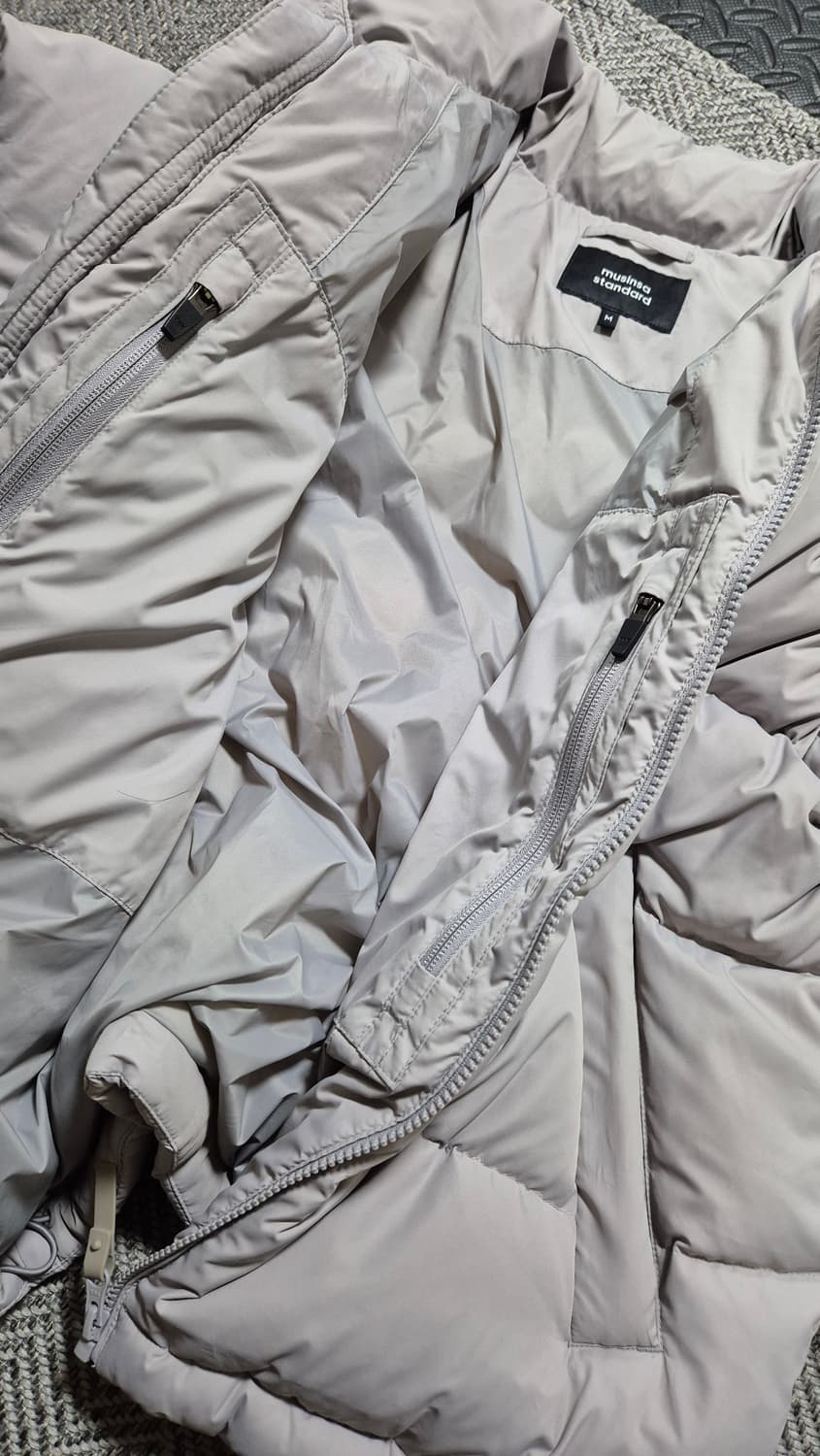 무신사스탠다드 숏 패딩 M 라이트그레이 상품이미지6