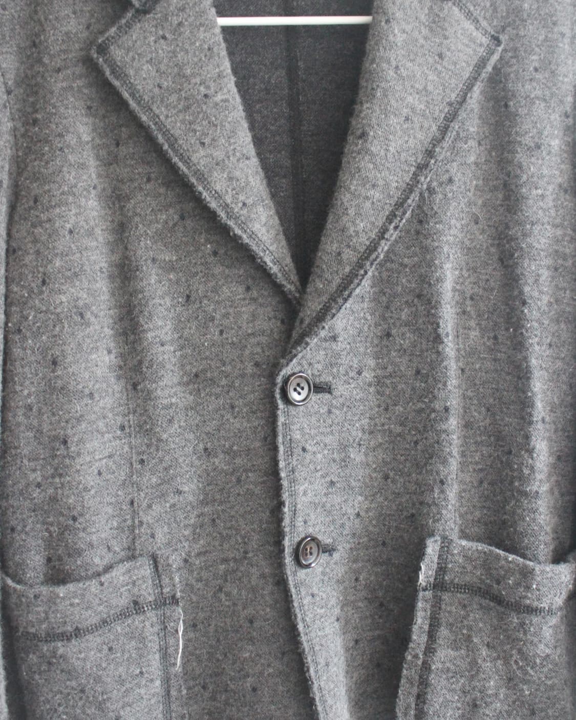 polka dot rough cut wool jacket   상품이미지3