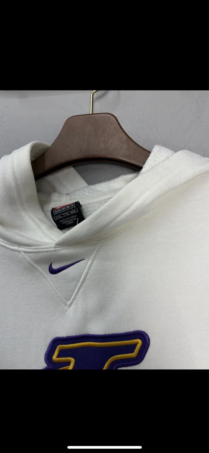 나이키 LA 레이커스 센터 스우시 화이트 후드티 H2232 상품이미지5