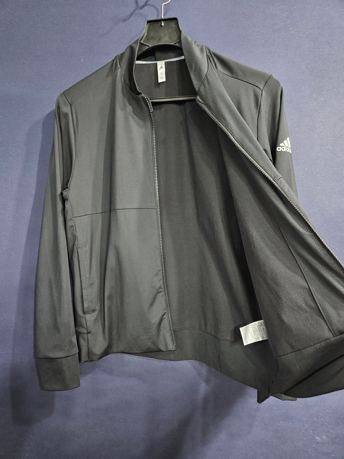 아디다스 삼선 블랙 남성 슬림핏 100~105 집업자켓  상품이미지8