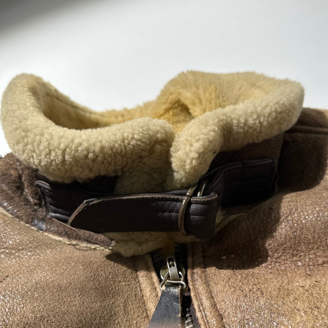 아비렉스 USA B-6 램스킨 시어링 무스탕 봄버 자켓 상품이미지6