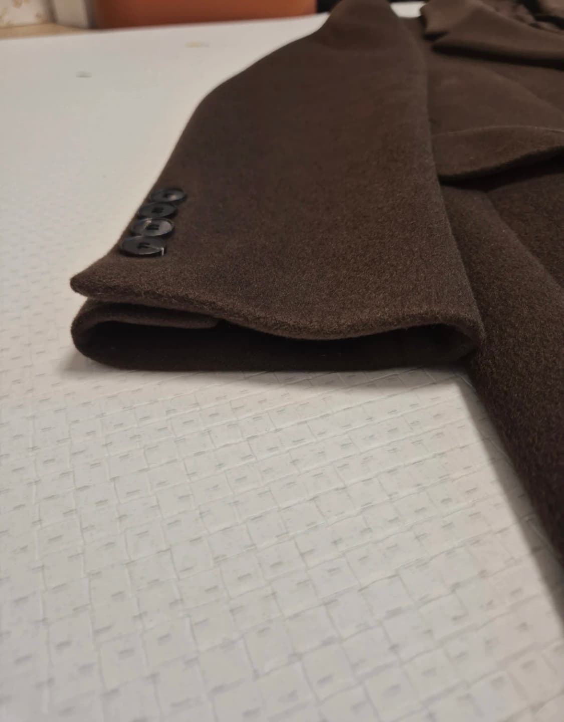 마마가리 컬렉션무드 캐시미어 30% 싱글 코트 브라운 46 사이즈 상품이미지6