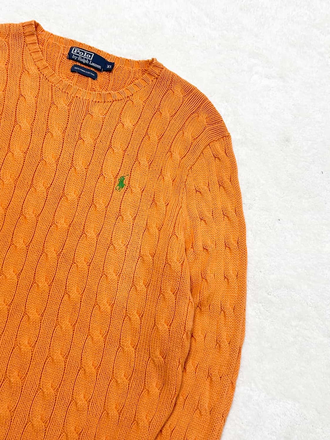 폴로 오렌지 케이블니트 상품이미지7