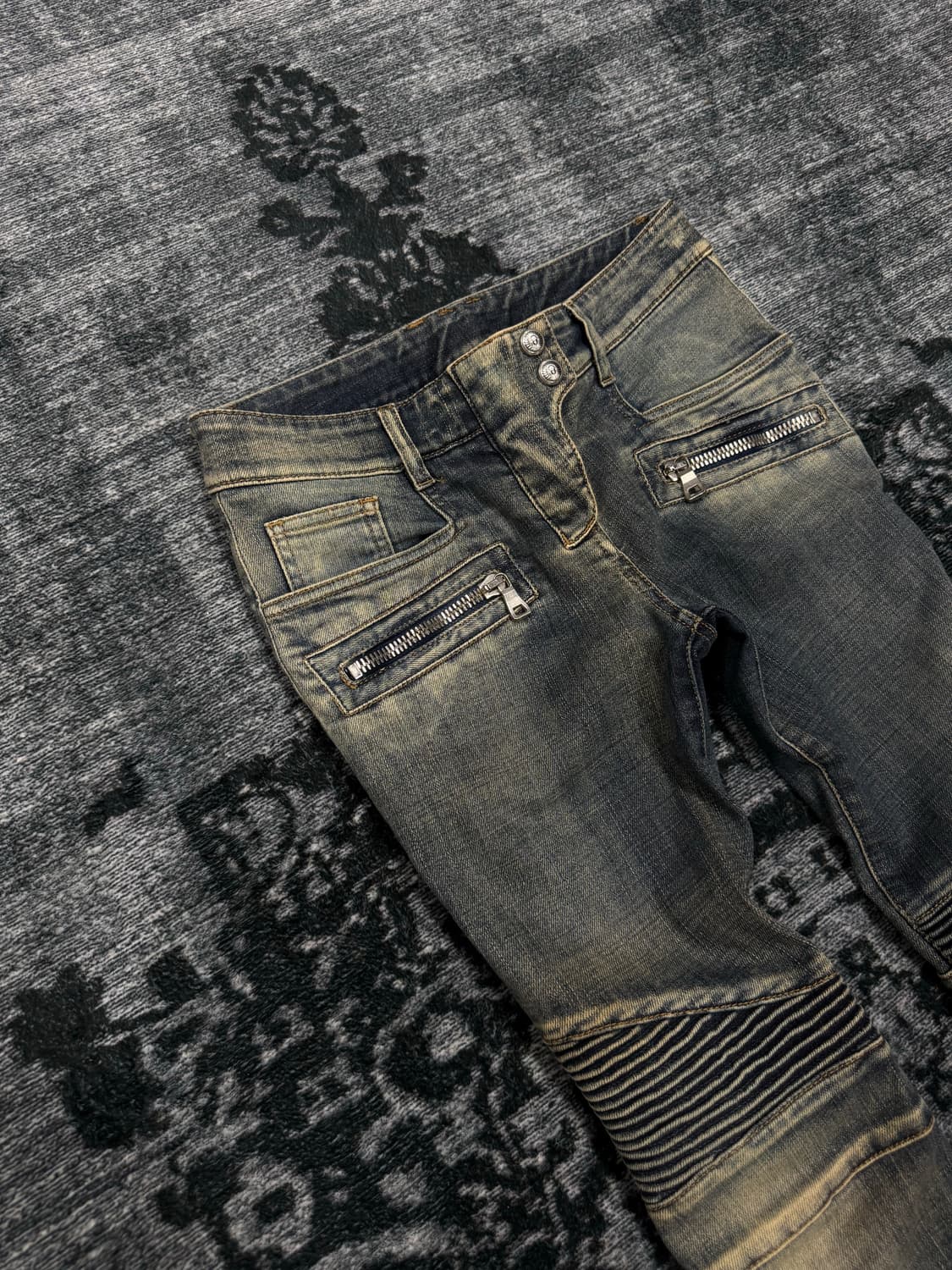 Balmain 16ss zipper slim biker pants 상품이미지3