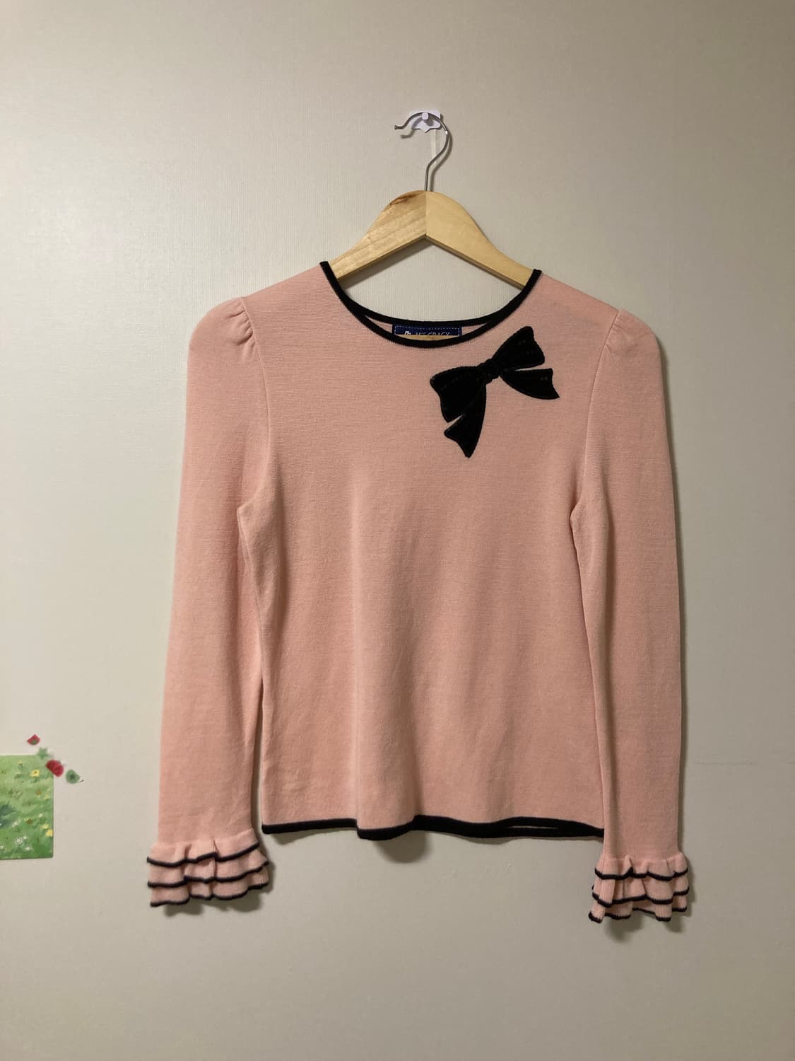 딸기우유리본 니트 상품이미지1