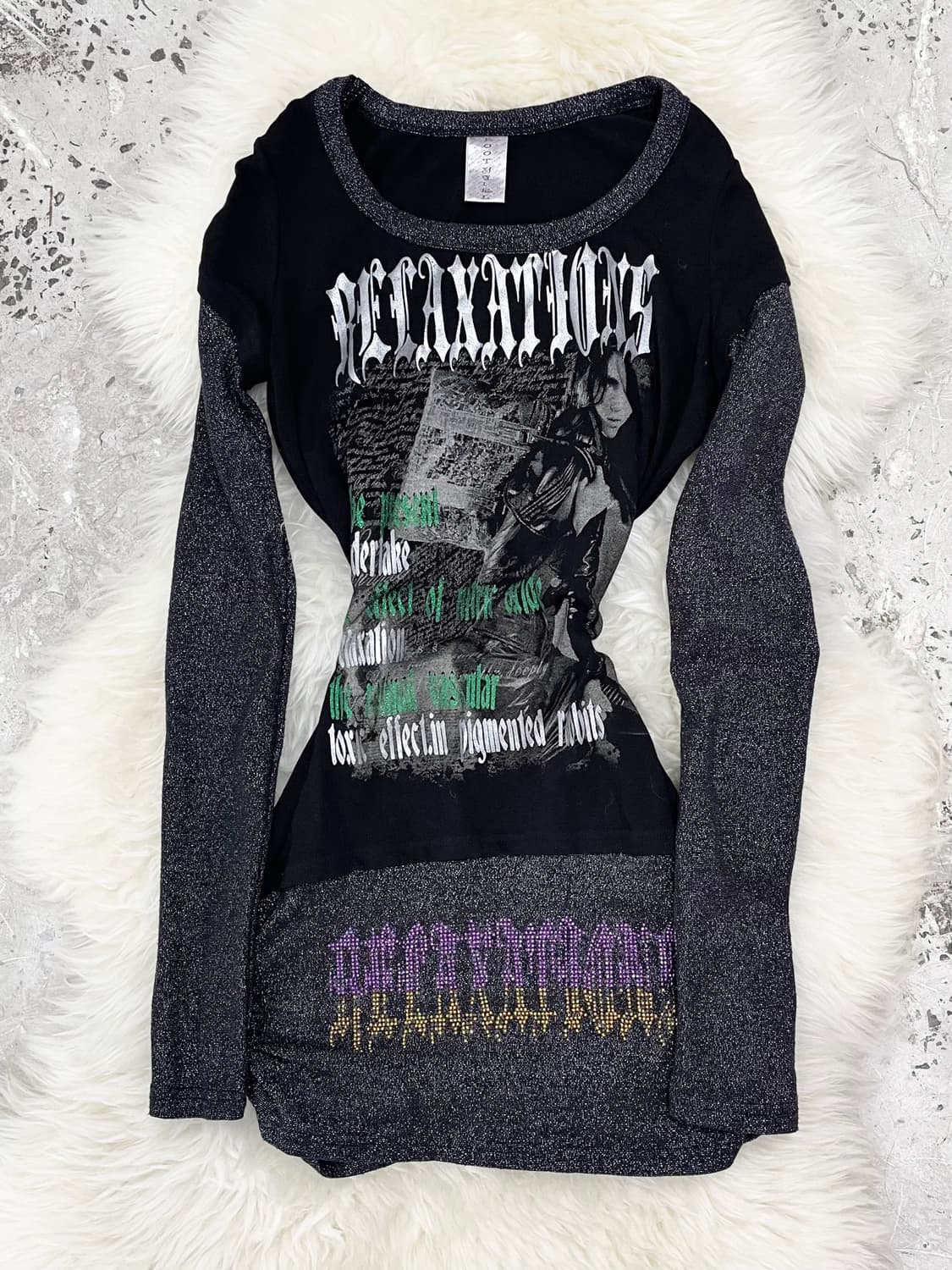 펑크 레이어드 셔링 원피스 상품이미지1