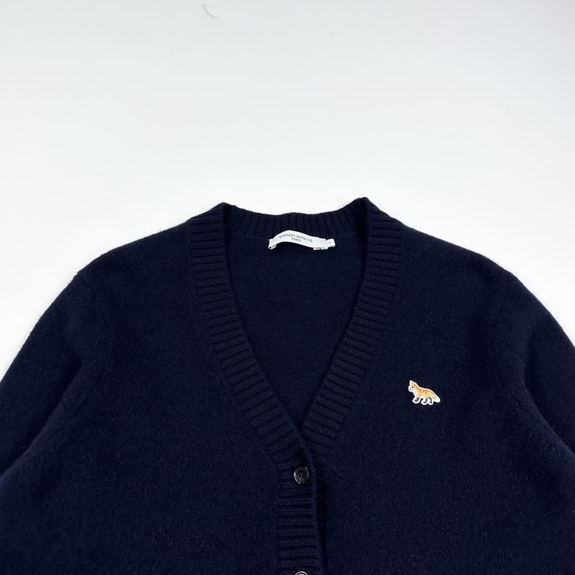 메종키츠네 베이비 폭스 네이비 니트 가디건 (M 여성추천) 상품이미지1