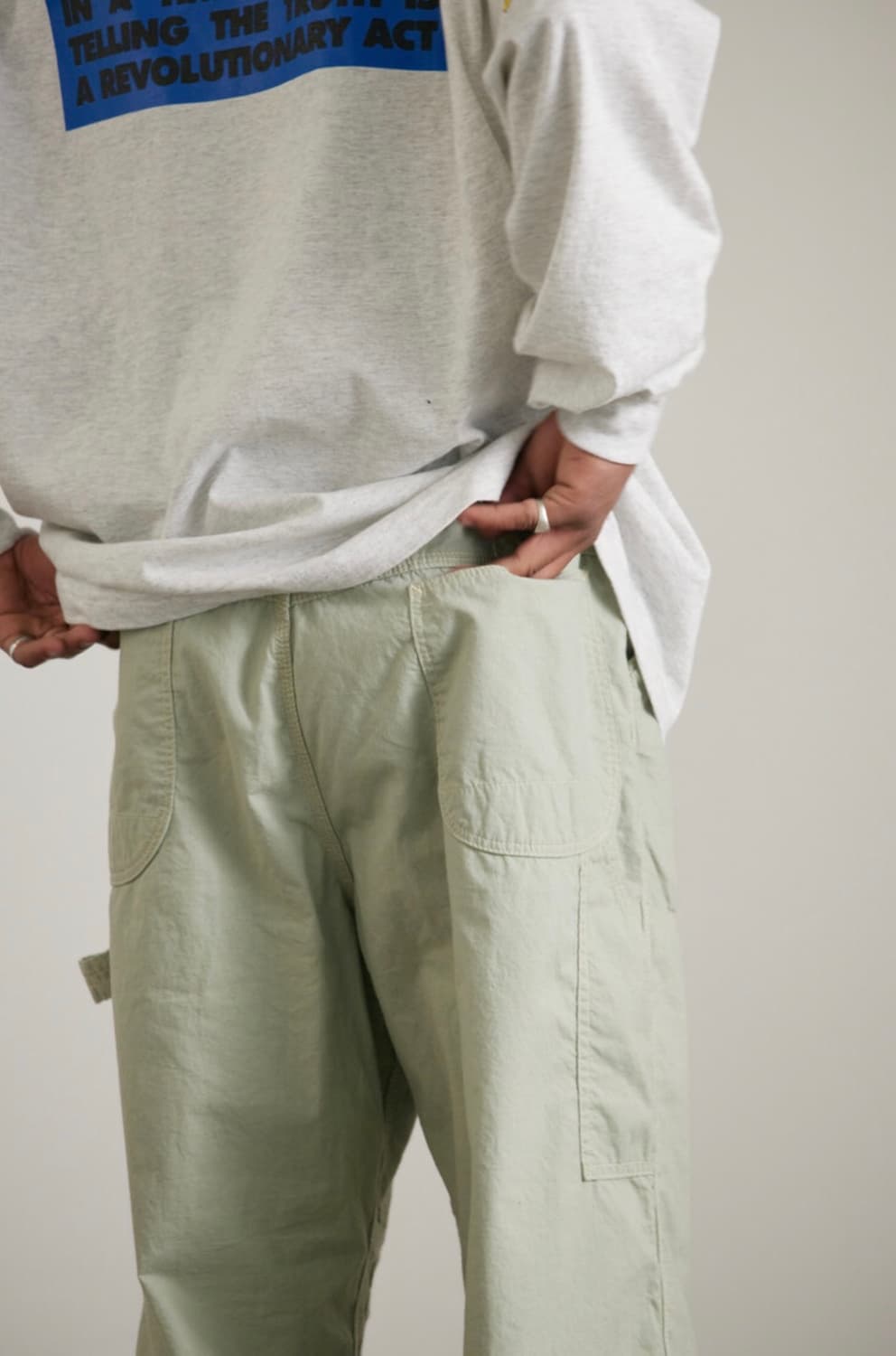 [L] Ends and Means 더블니 페인터 팬츠 23ss 상품이미지6