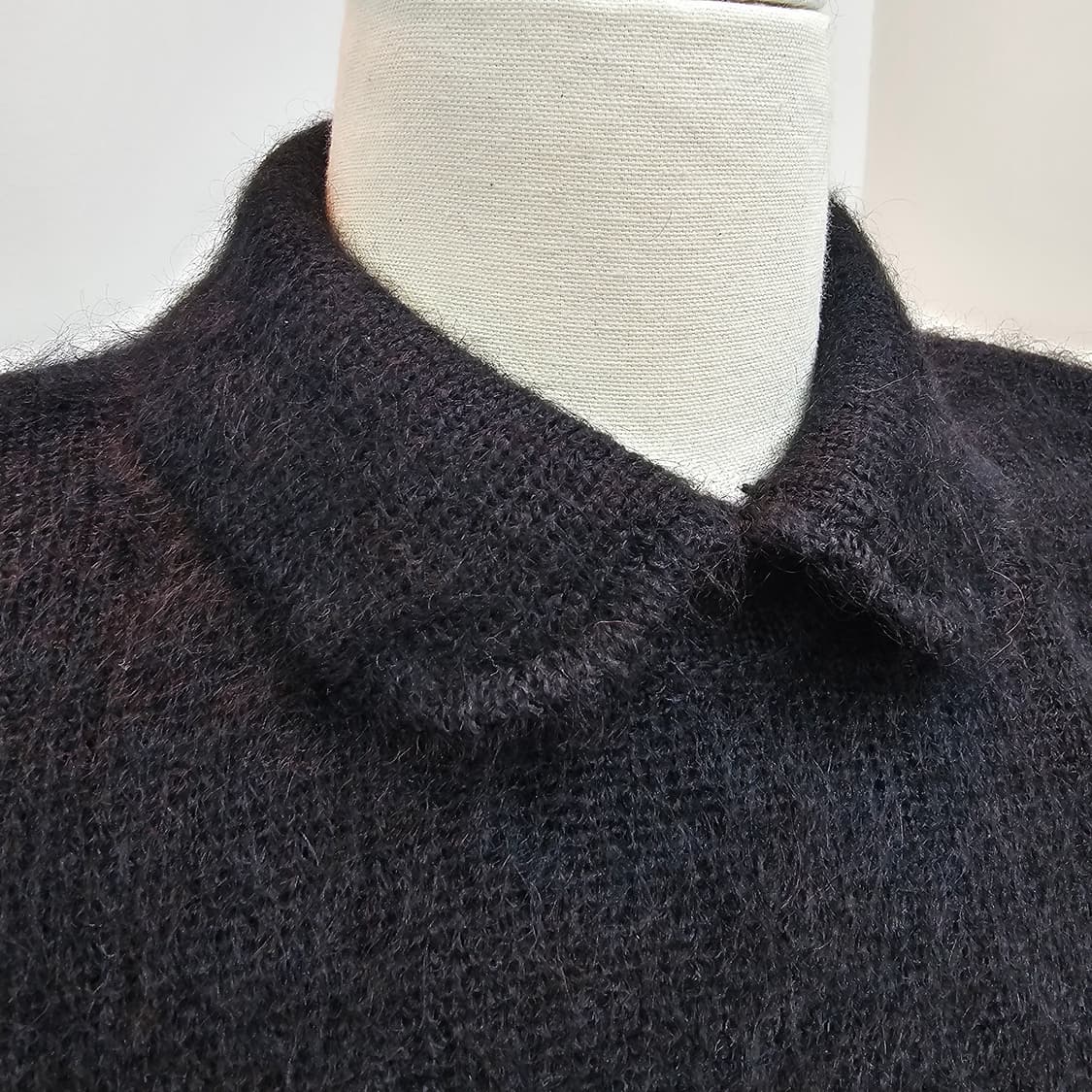 블랙 모헤어 카라 니트 상품이미지4