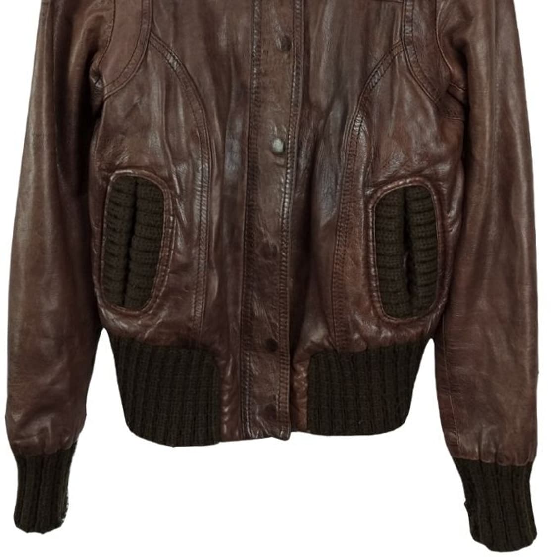[VTG] 빈티지 리월 쉽스킨 레더 양가죽 레더 자켓 브라운 M16703 상품이미지5