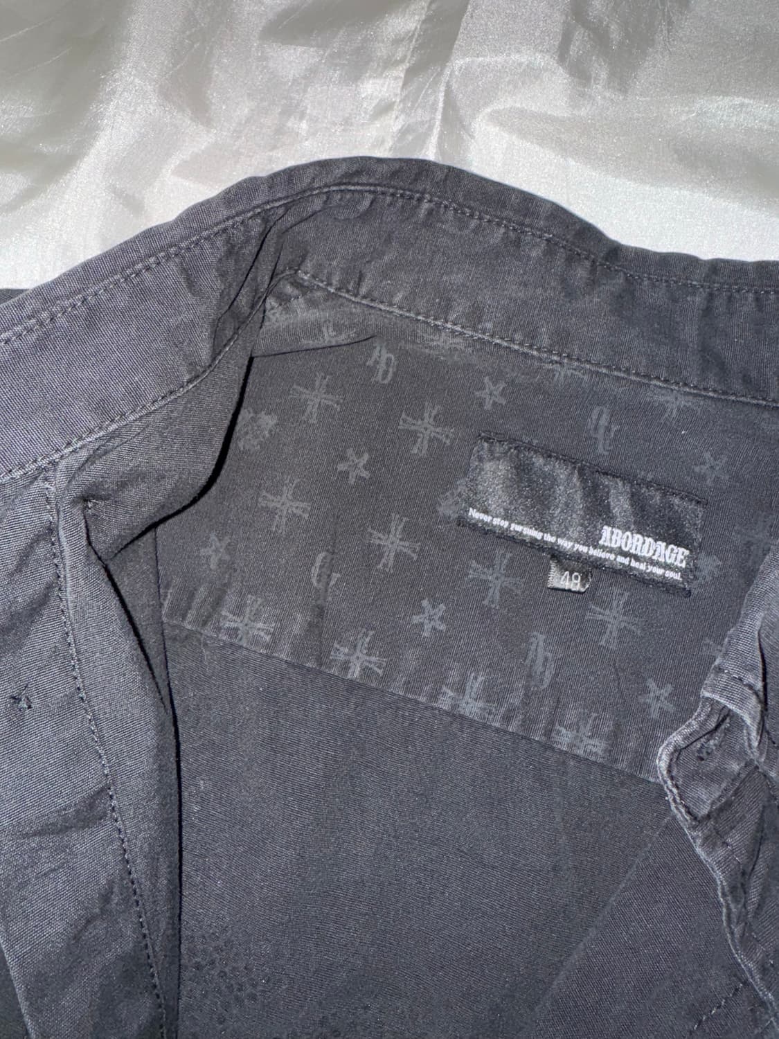 00s Mod Back Skull Printed Design Shirt 상품이미지3