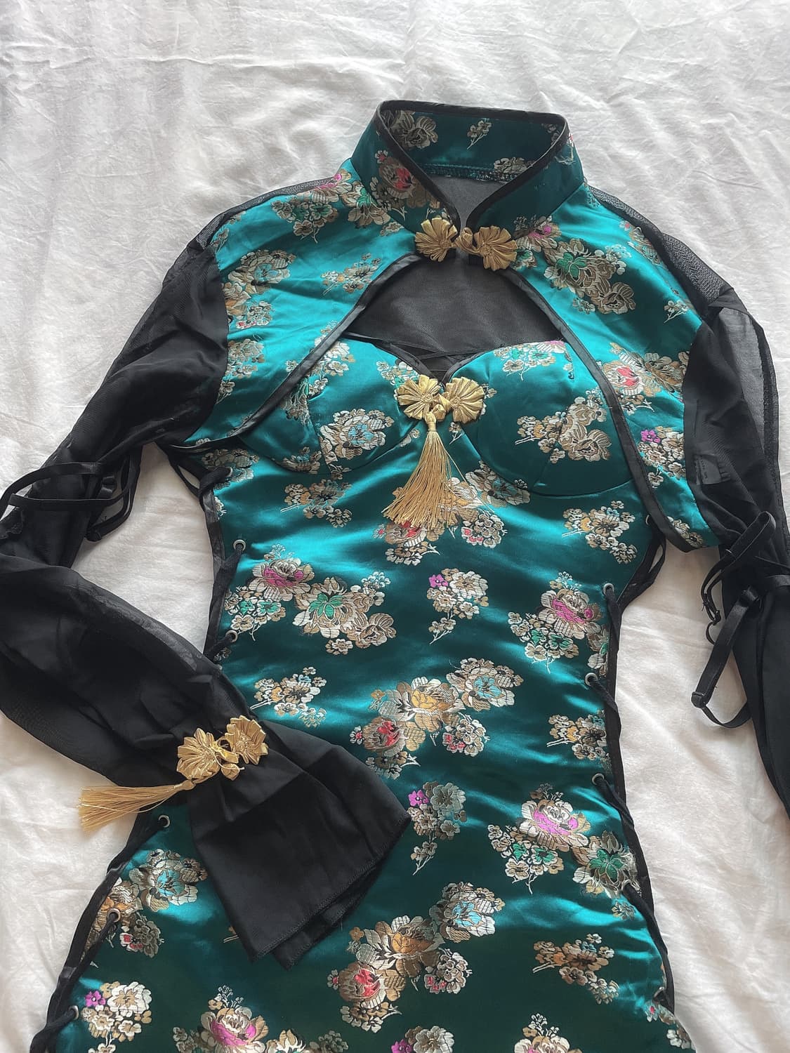 Vintage Qipao goth punk set up 상품이미지3