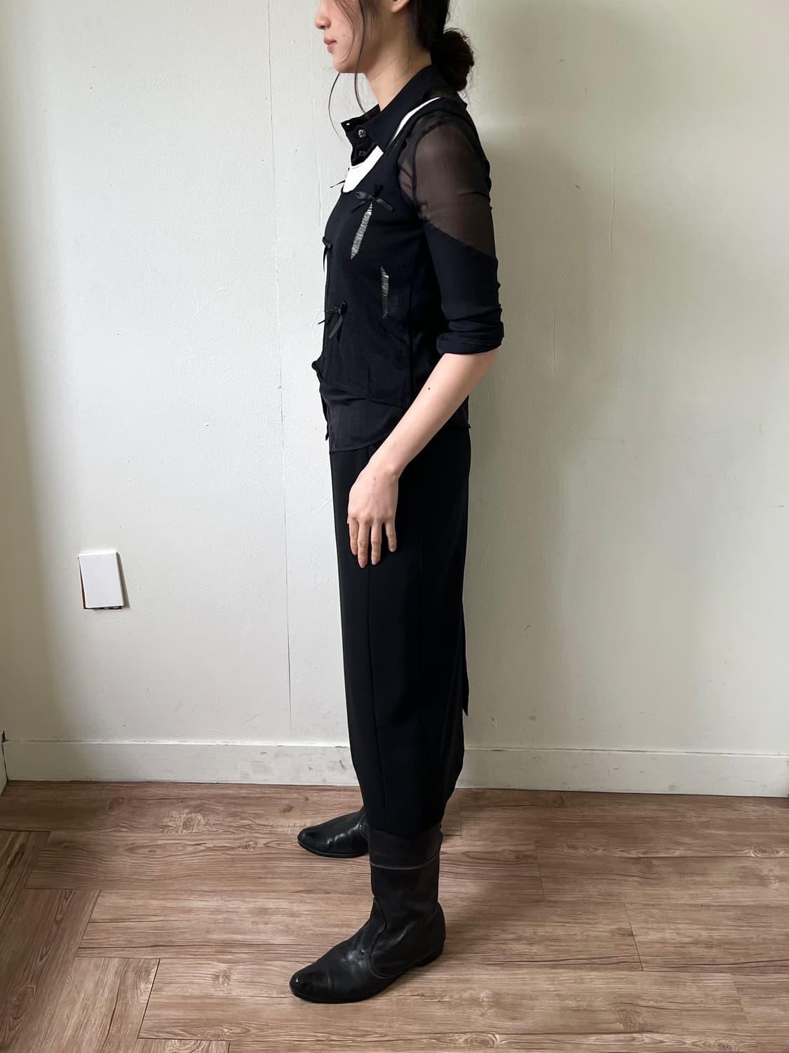 vtg 블랙 리본 베스트 상품이미지9