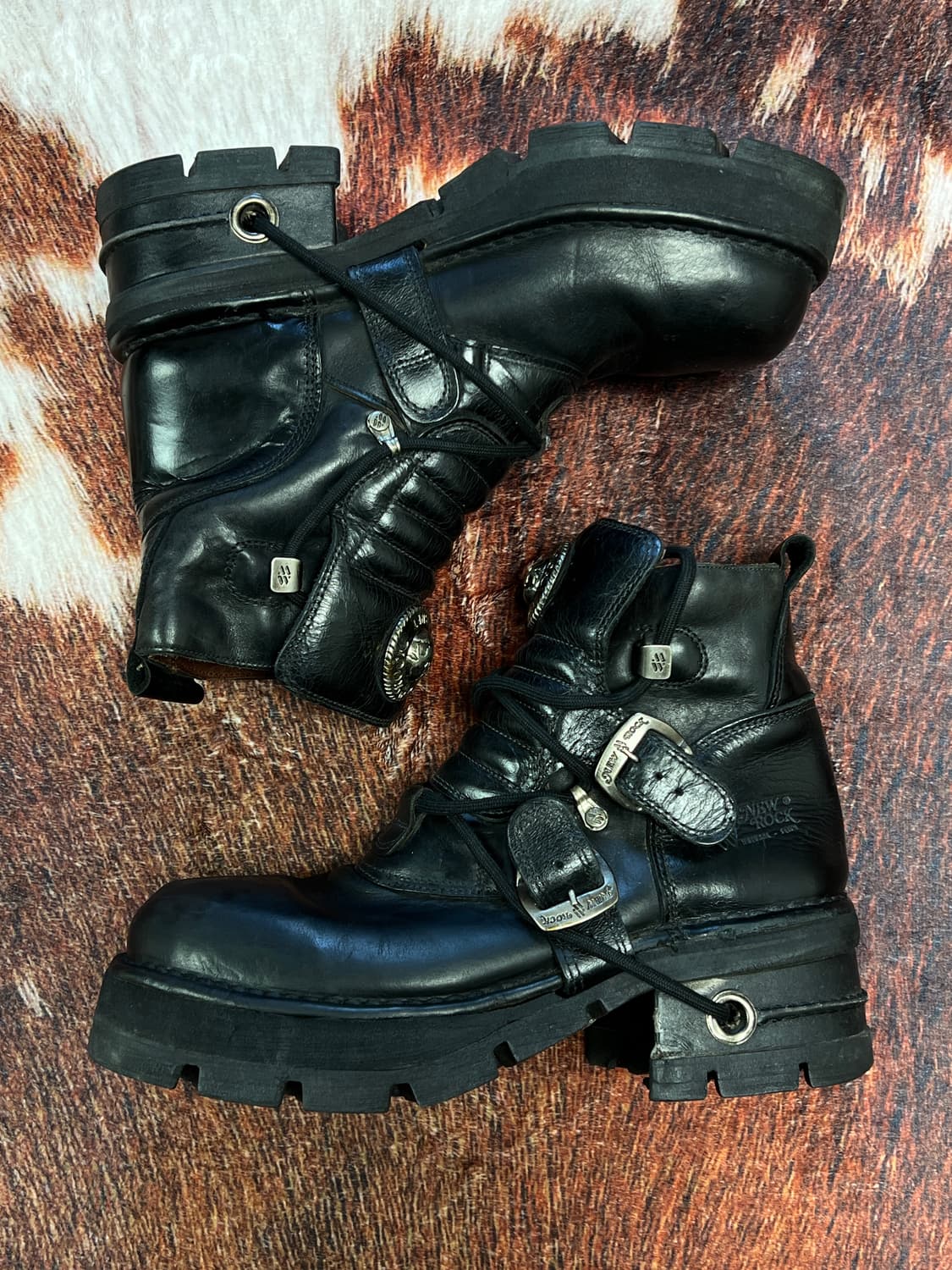 [265] 뉴락(New Rock) 빈티지 메탈릭 워커 상품이미지1