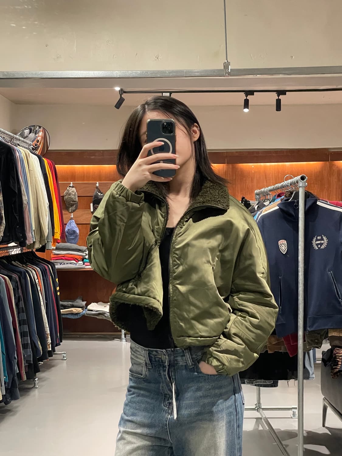 ZARA women 크롭 리버시블 플리스 자켓 상품이미지1