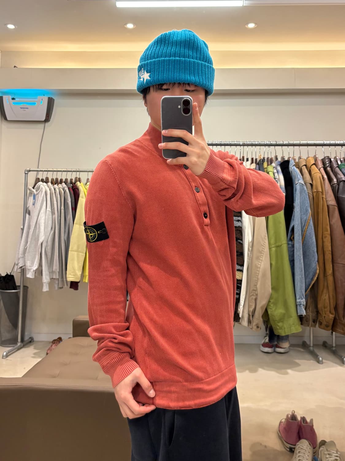 스톤아일랜드 패치 로고 하프버튼 슬리브 상품이미지9