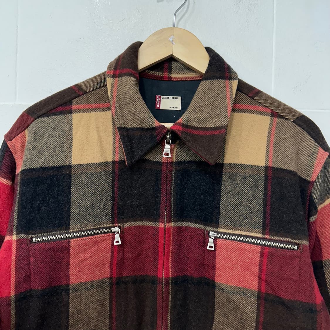 리바이스 울 블렌드 체크 자켓 상품이미지2