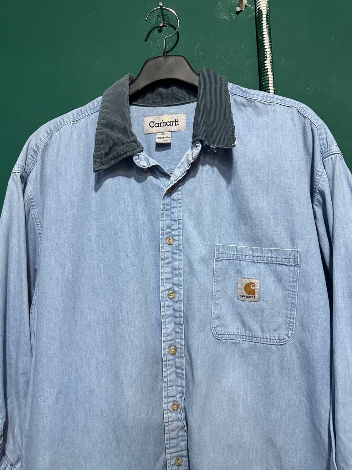 칼하트 연청 셔츠자켓 110 상품이미지3