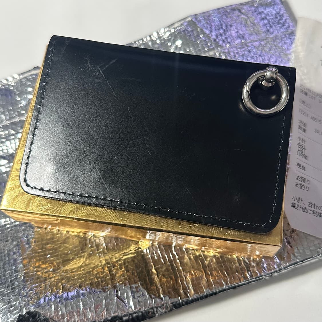 토가 레더 스퀘어 키링 지갑 24fw 상품이미지2