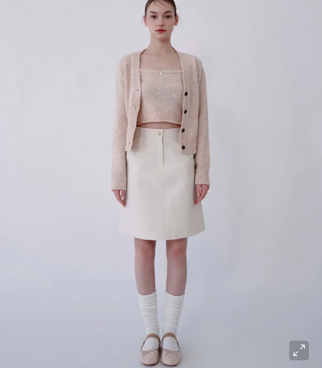 SOFT MIDI SKIRT-IVORY 상품이미지1