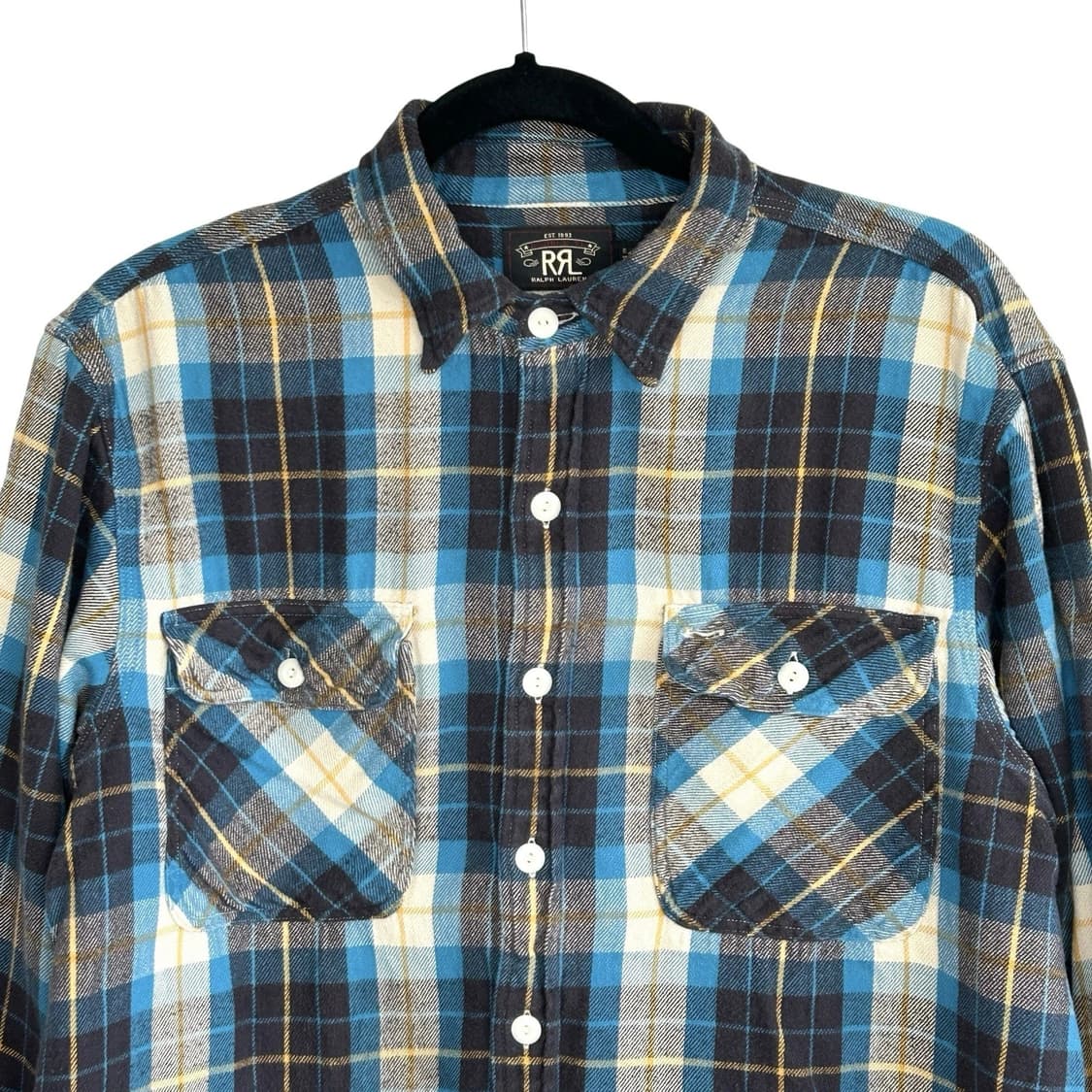 RRL 더블알엘 플레이드 플란넬 워크셔츠 상품이미지2