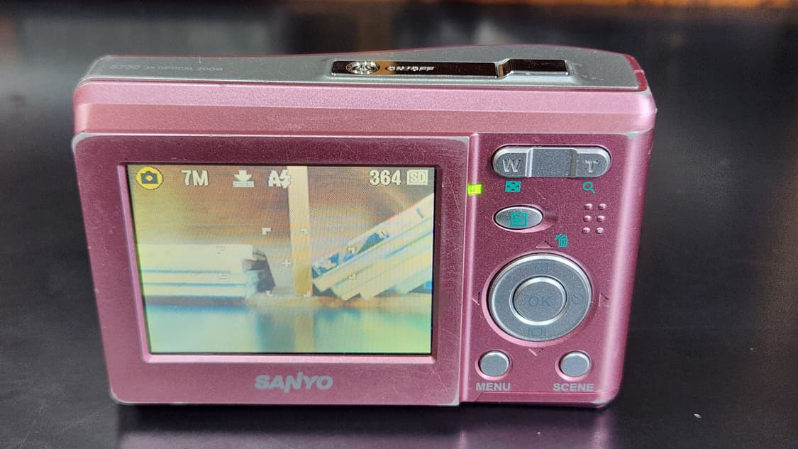 산요 S750 핑크색 빈티지 디카 상품이미지5