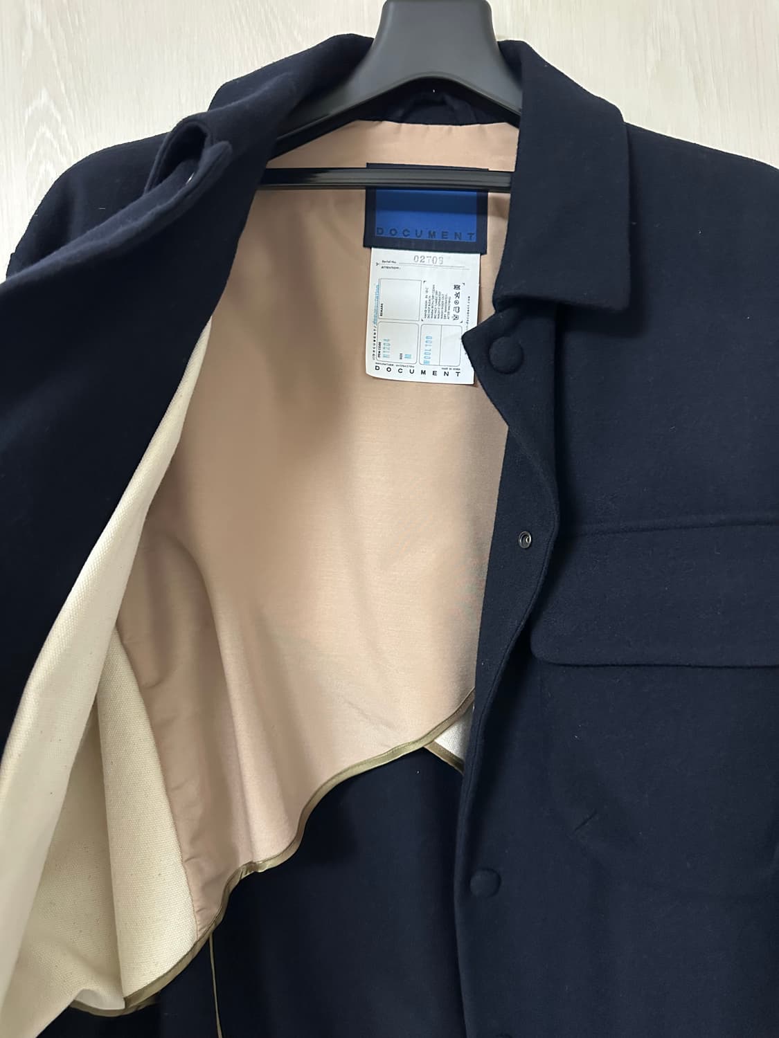 도큐먼트 Wool CPO M 사이즈 판매합니다 상품이미지4