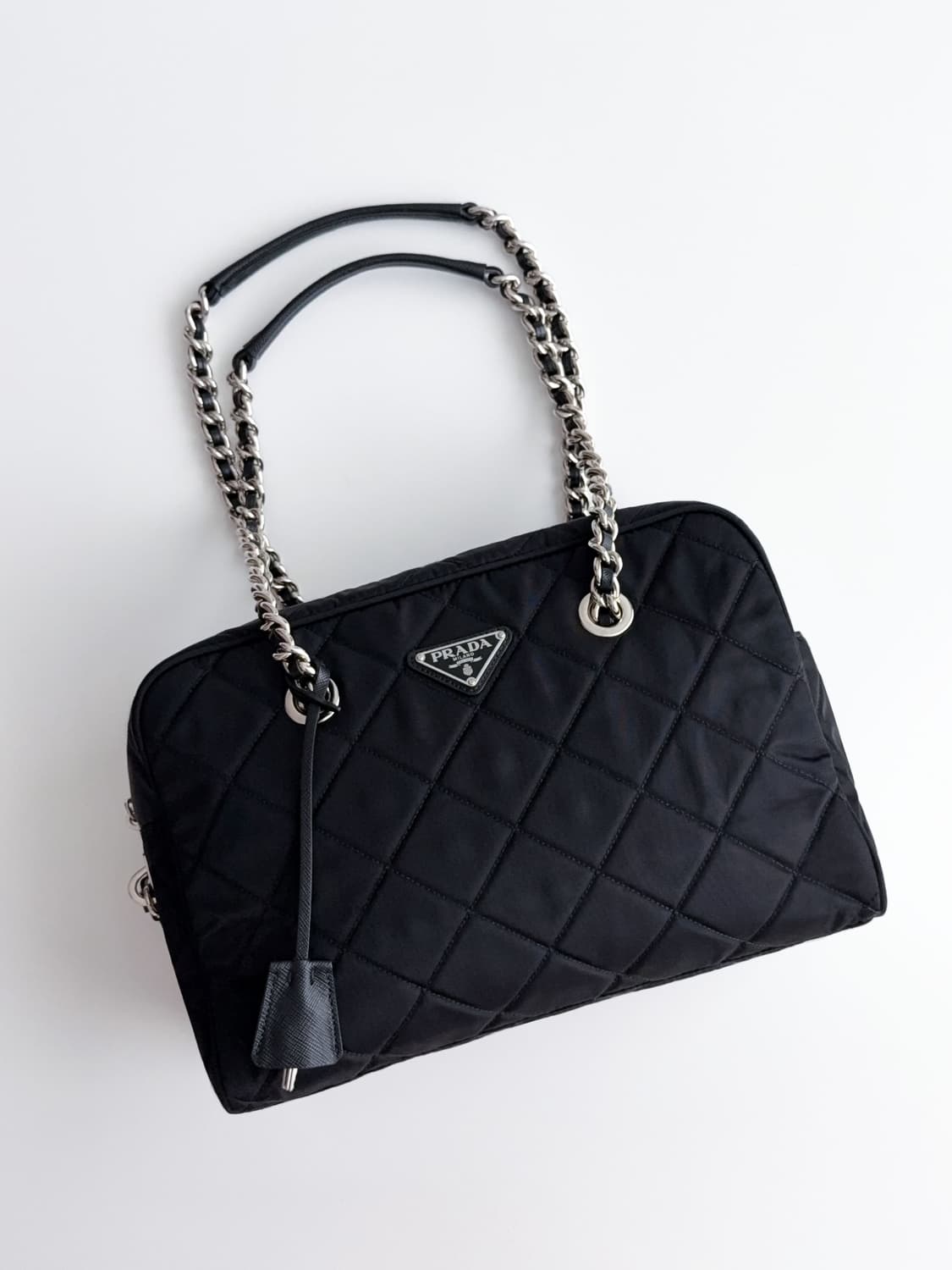프라다 나일론 퀄팅 체인 숄더백 상품이미지2