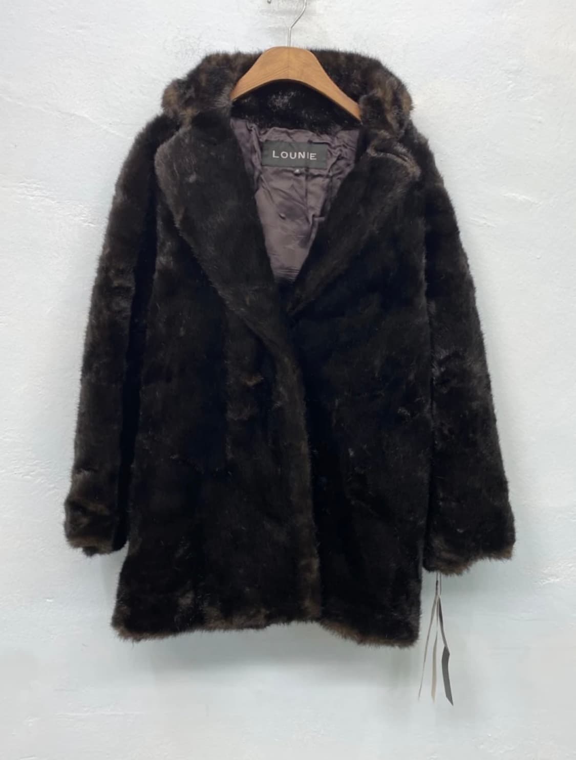 [8542](Dead stock)Lounie brown fur coat# 상품이미지3