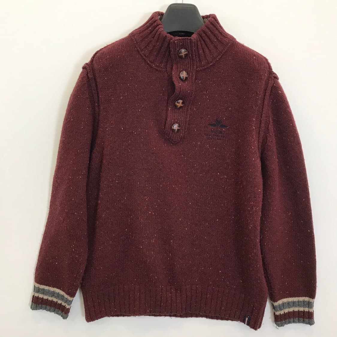 뉴질랜드 오클랜드 울100프로 하프집업니트 [국내100-105] 상품이미지1