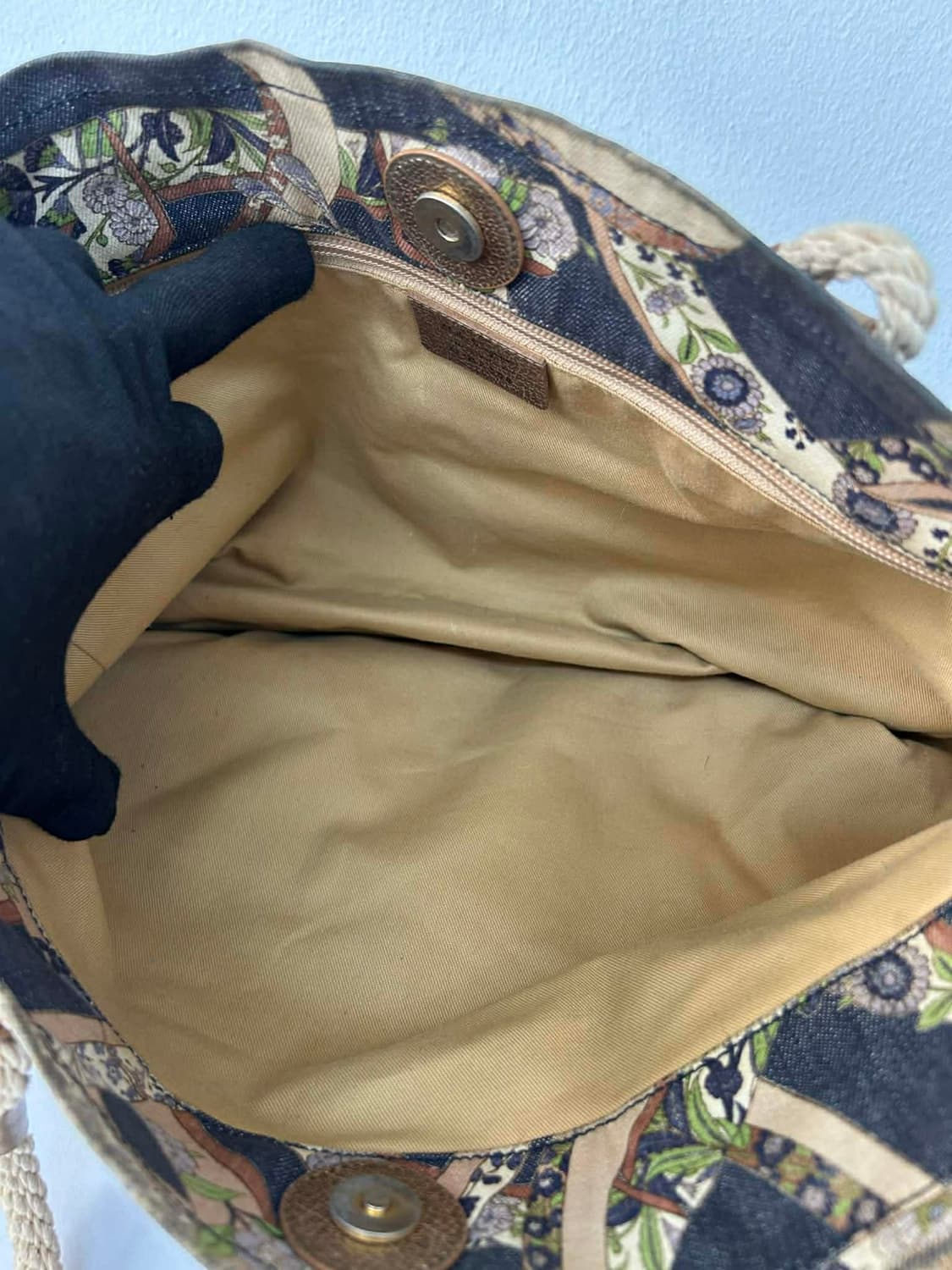 살바토레 페라가모 프린티드 캔버스 로프 핸드 쇼퍼 토트백 숄더백 상품이미지6