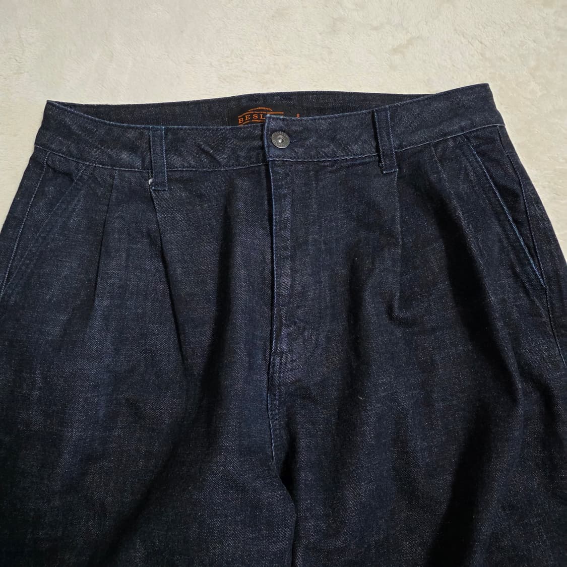 (30)비슬로우 와이드 벌룬 셀비지 데님 팬츠 상품이미지2