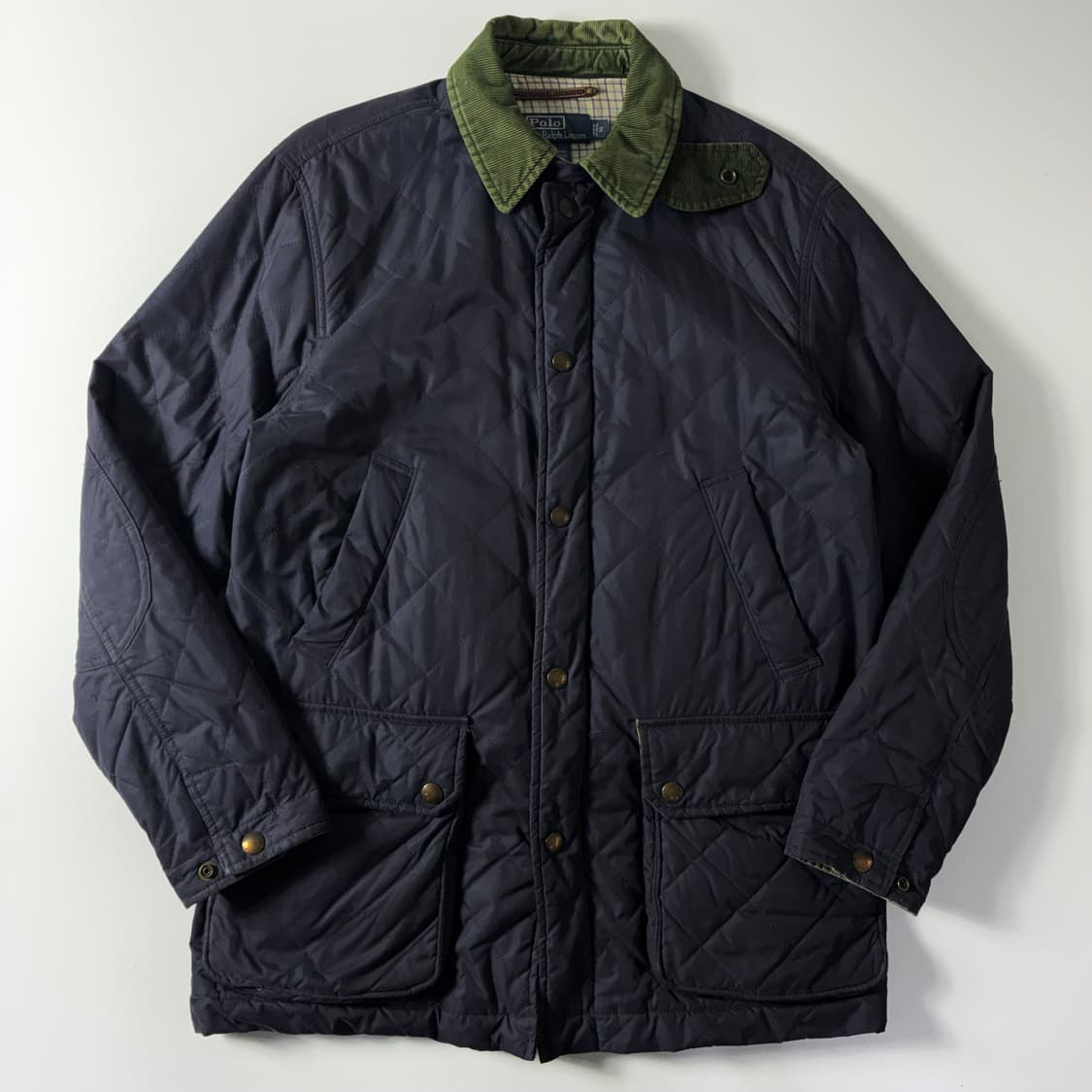 Polo  폴로 랄프로렌 코듀로이 카라 네이비 퀼팅 패디드 자켓  상품이미지2