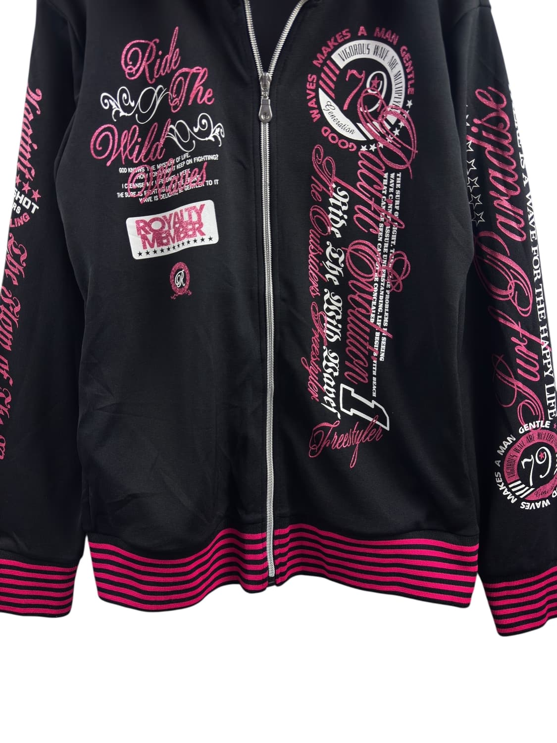 JPN Y2K 레터링 트랙탑져지1447 상품이미지4