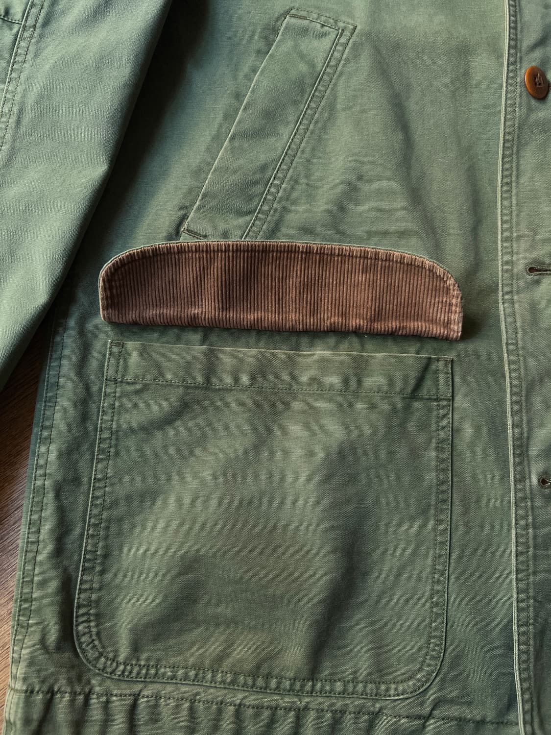 [L]엘엘빈 USA 빈티지그린 패턴 라이닝 코튼 헌팅 자켓 상품이미지4