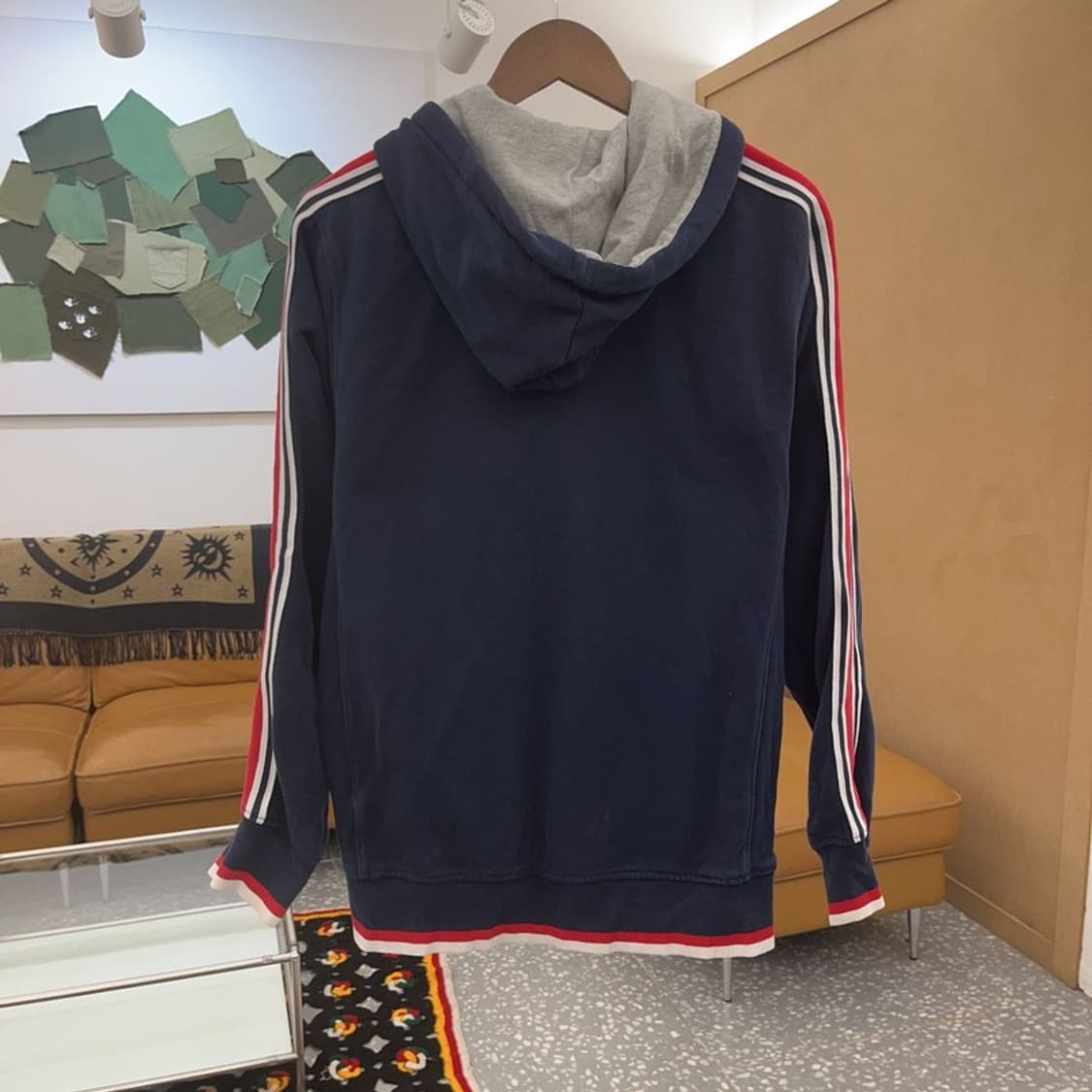 타미힐피거 올드스쿨 00's 레트로 배색 후드 집업 M C07008 상품이미지4