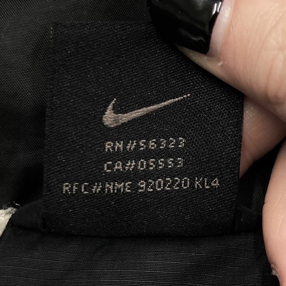Nike 00,s 나이키 자수 스우시 블랙 후드 윈드점 상품이미지5