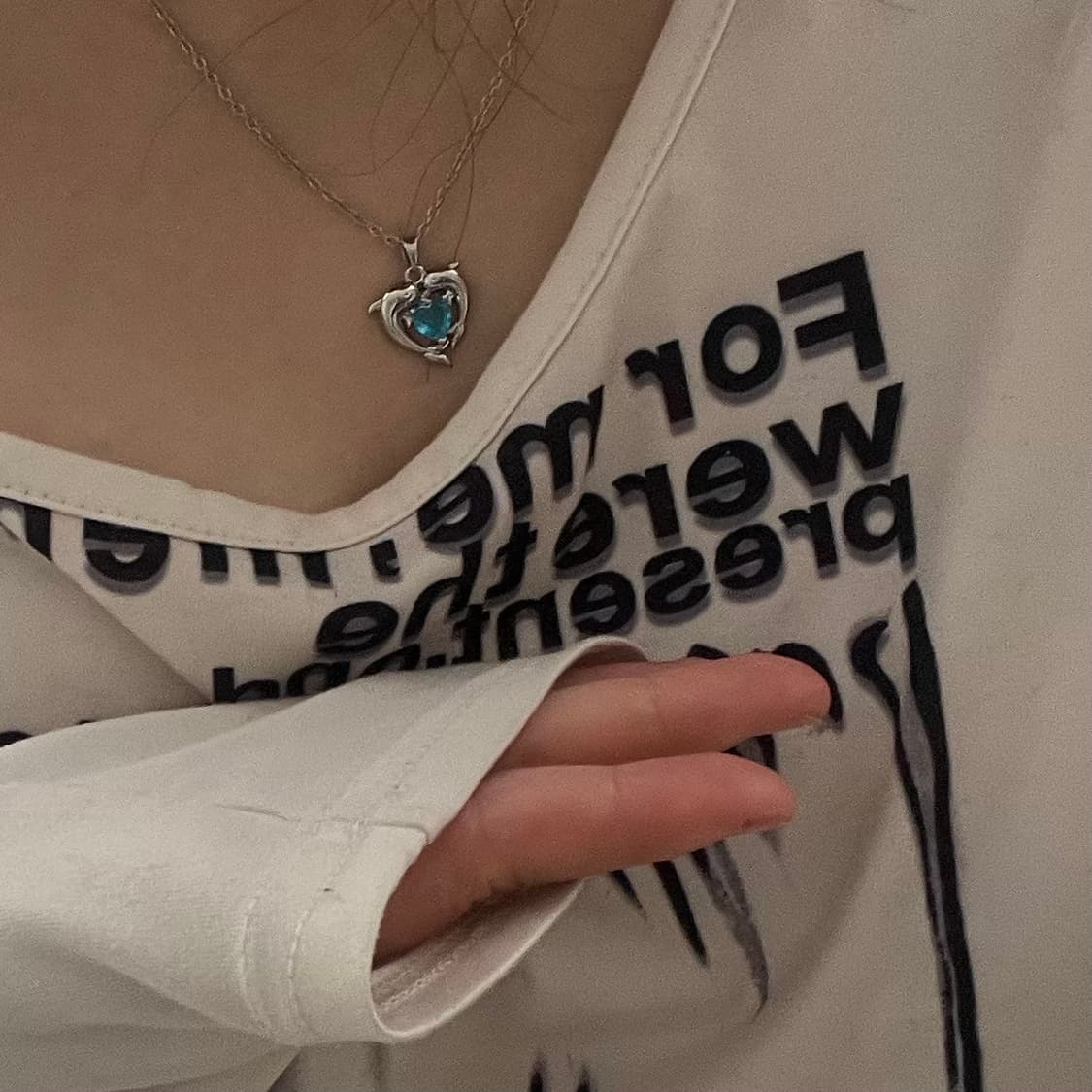 서브컬쳐 스카이블루 하트펜던트 목걸이 상품이미지10