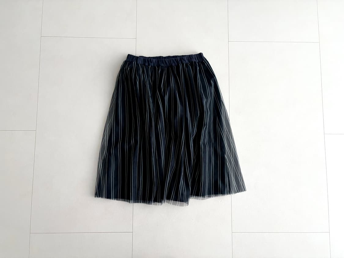 navy stripe tulle skirt 상품이미지2