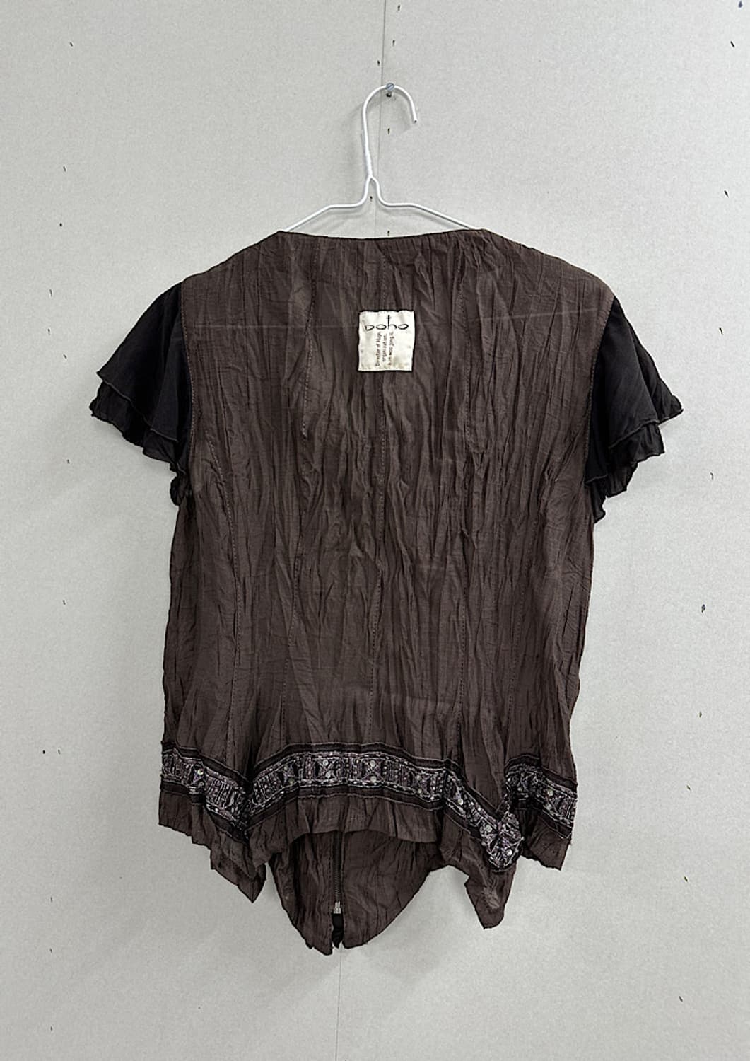 doho y2k 빈티지 반팔 집업 L  상품이미지2