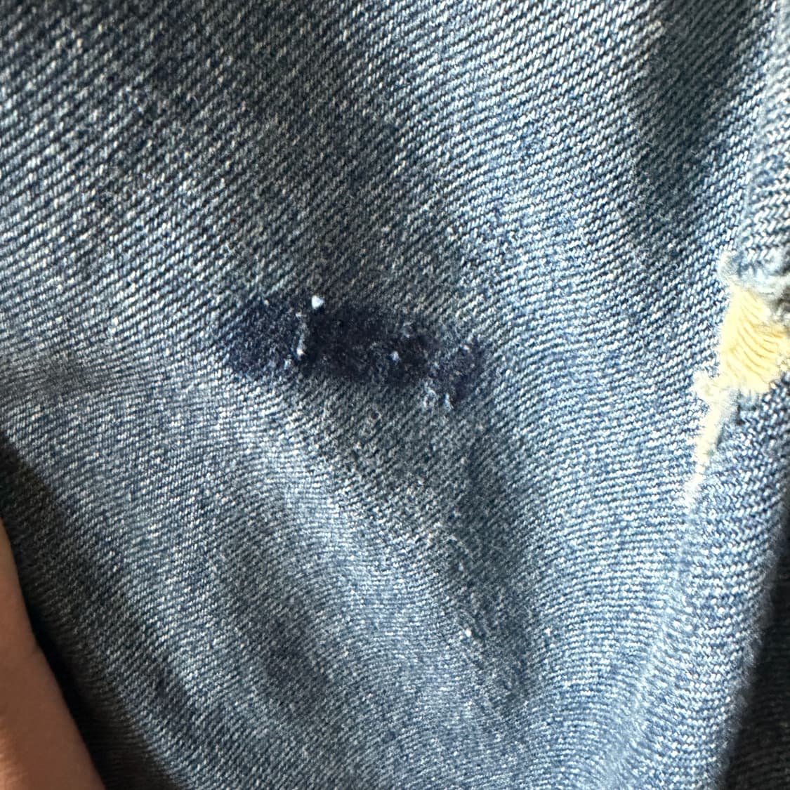 준지 24ss 디스트레스 데님 후드 ma-1 자켓 xxl 상품이미지3