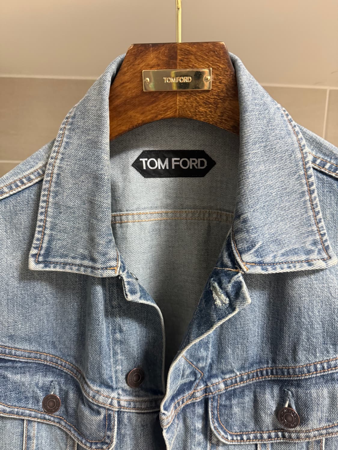 톰포드 / 웨스턴 포켓 데님 트러커 자켓, 중청 / M 상품이미지3