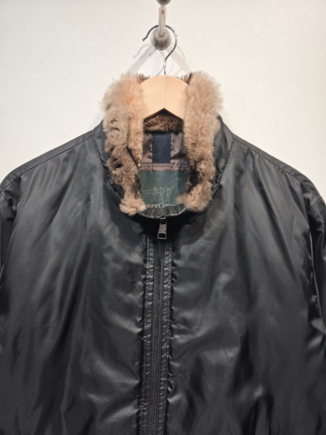 헨리코튼 토끼털 카라 자켓 상품이미지3