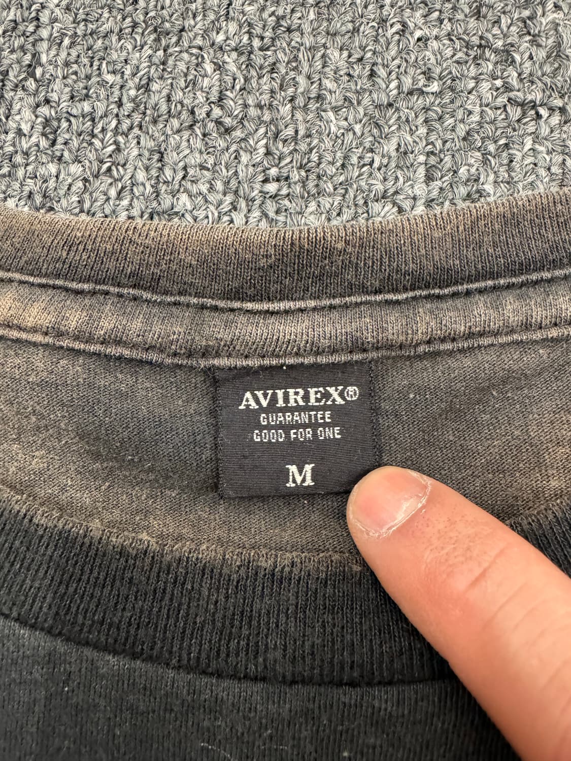 M)AVIREX USA X BOX JUNTARO 빈티지 후면 프린팅 반팔 상품이미지4