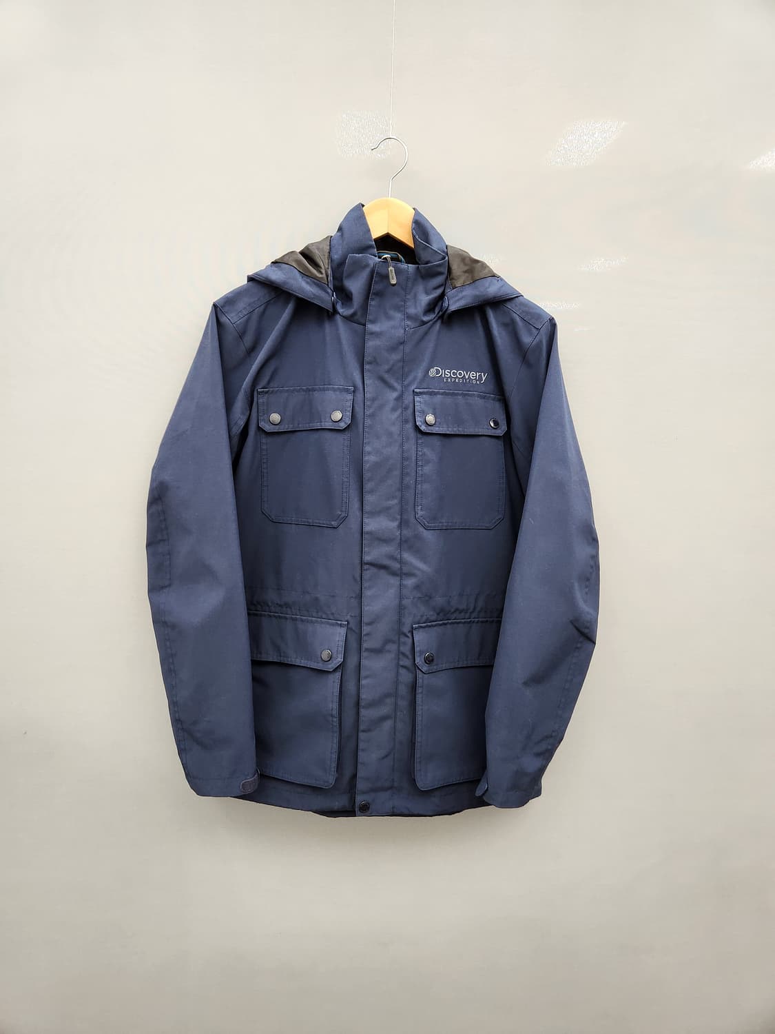 디스커버리 네이비 후드 야상 점퍼 상품이미지1