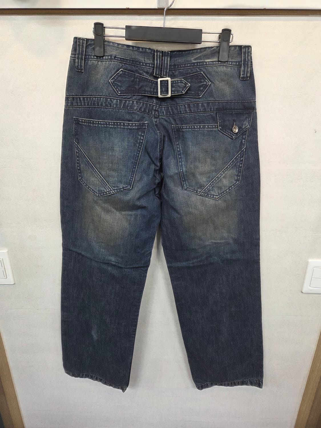 빈티지 riez 신치백 포켓디테일 데님팬츠 대략 32 상품이미지2