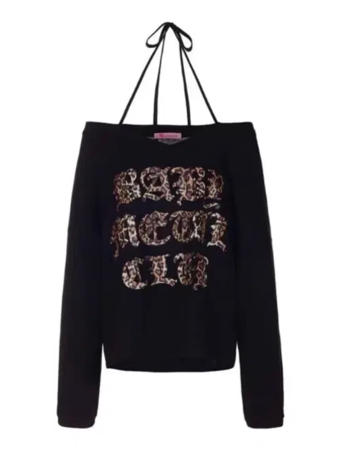 베이비메탈클럽 레오파드 로고 스트링 티 갸루 상품이미지1