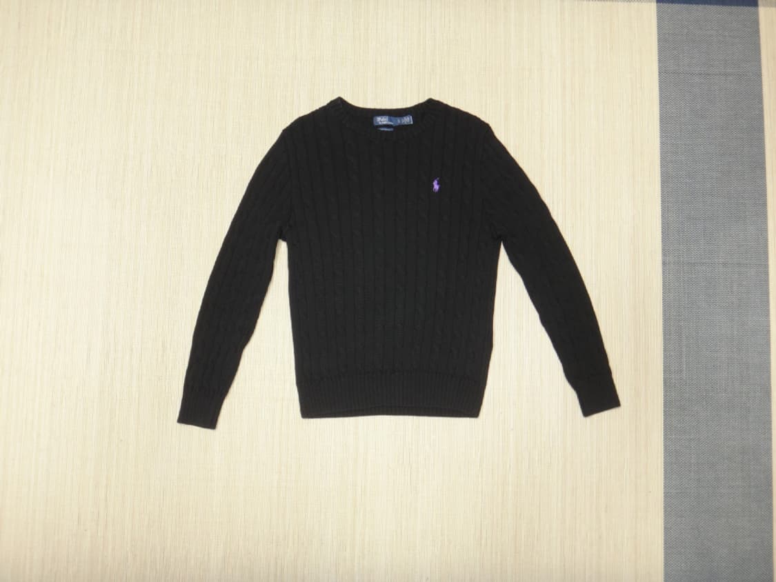 (XL) 폴로랄프로렌 여성 라운드넥 꽈배기 니트 상품이미지1