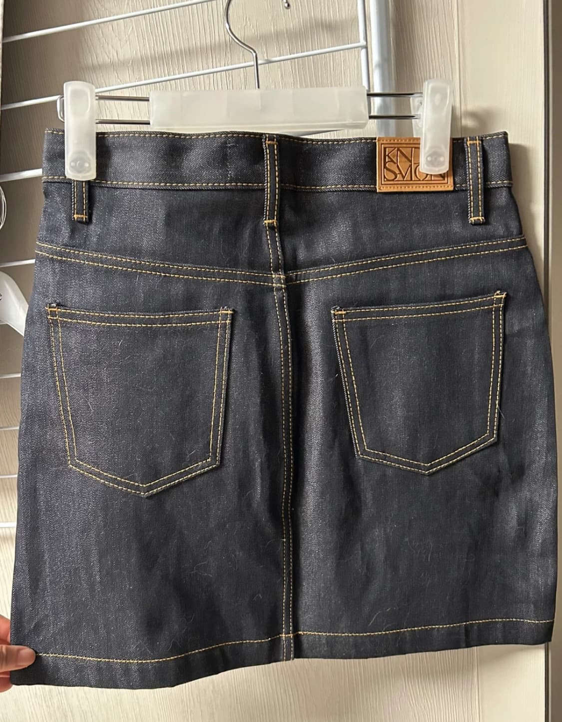 킨더살몬 Triple Stitch Denim Skirt Selvedge 상품이미지6