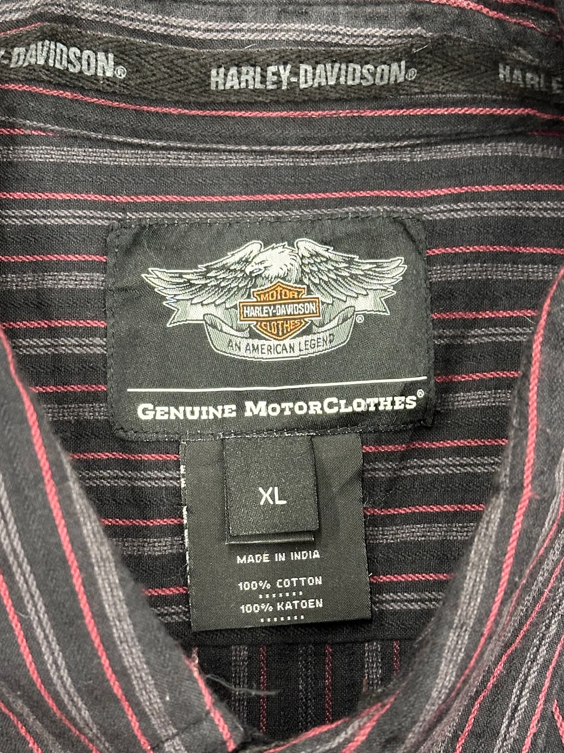 XL)할리데이비슨 vintage 멀티 스트라이프 긴팔셔츠 상품이미지3